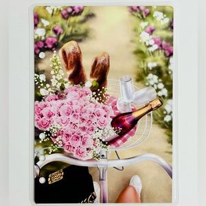 Personal Wide Size - Spring Theme Agenda Dashboard (Girl Riding Bike to picnic